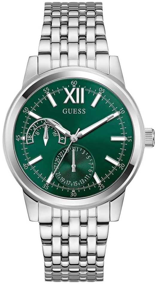 Guess Herreklokke GW0976G5 Emerson Grønn/Stål Ø42 mm