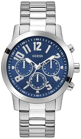 Guess Herreklokke GW1006G1 Parker Blå/Stål Ø44 mm