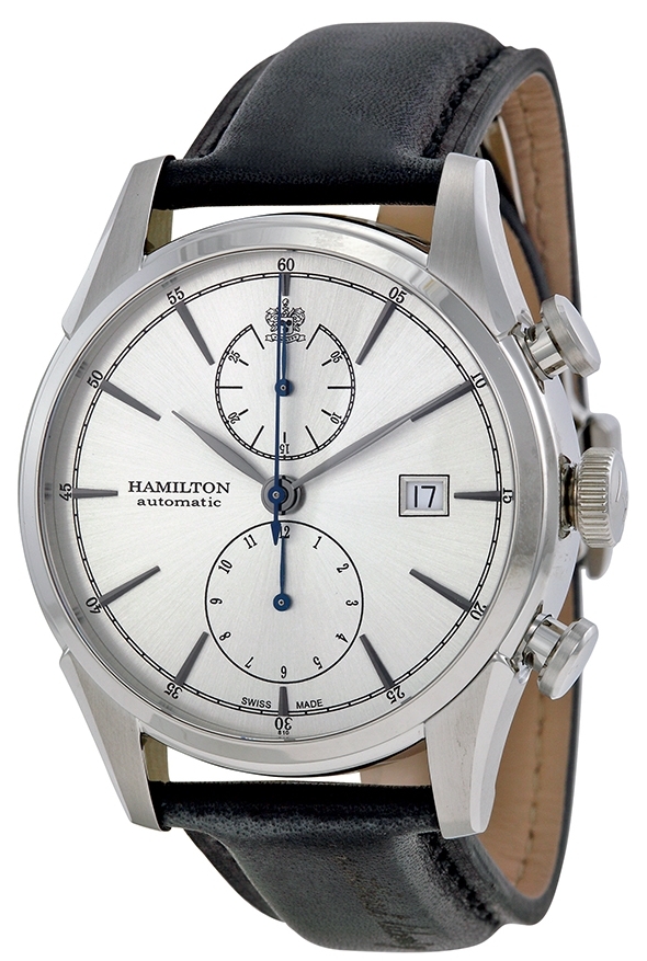 Hamilton Dameklokke H32416781 Sølvfarget/Lær Ø42 mm