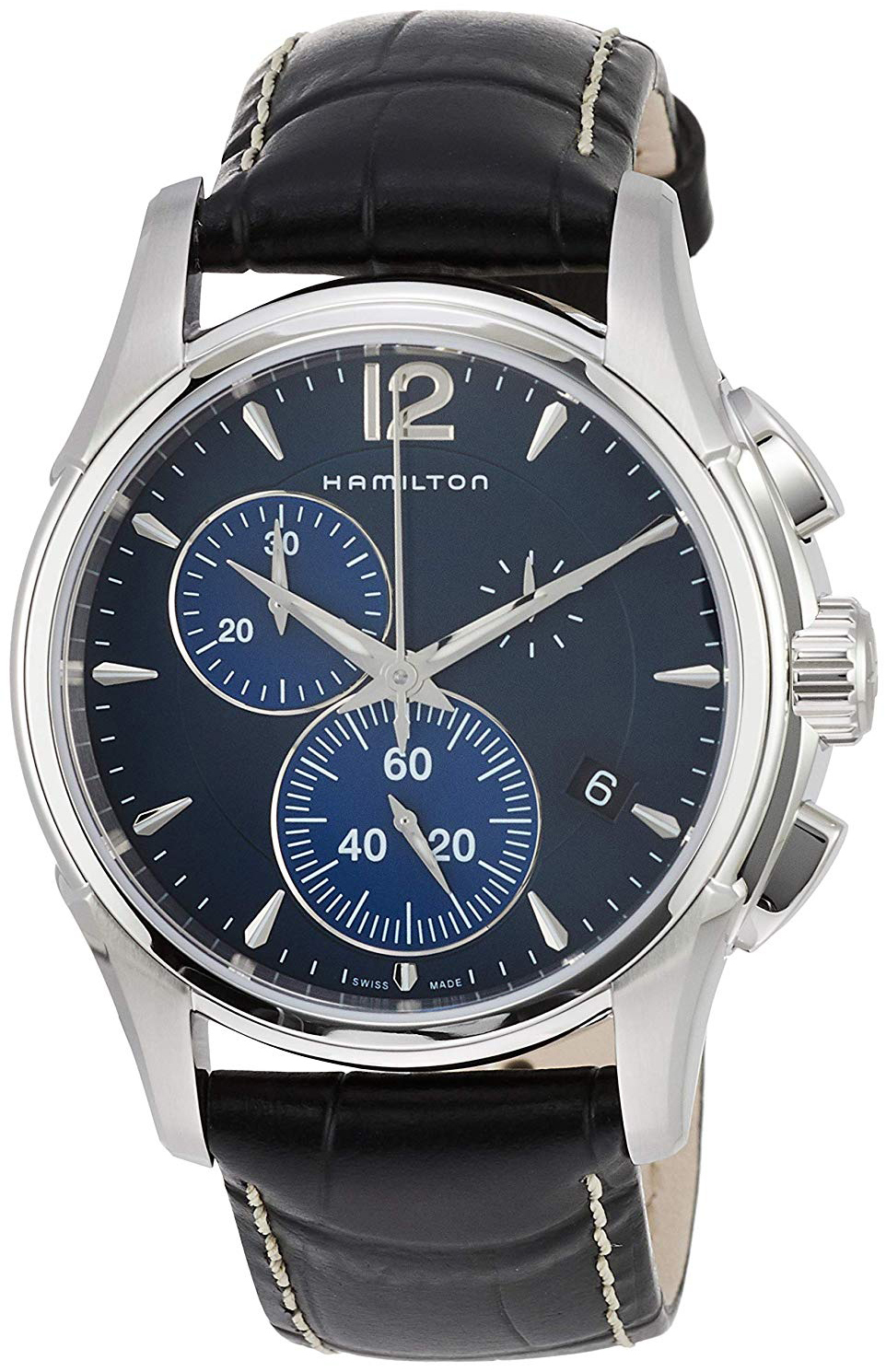 Hamilton Herreklokke H32612741 Blå/Lær Ø42 mm