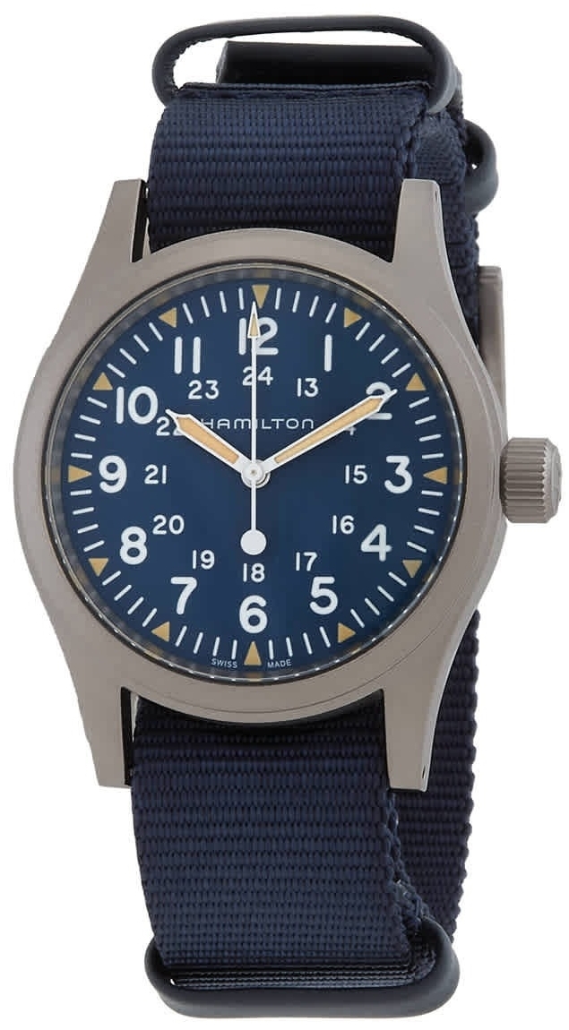 Hamilton Herreklokke H69439940 Khaki Field Blå/Tekstil Ø38 mm