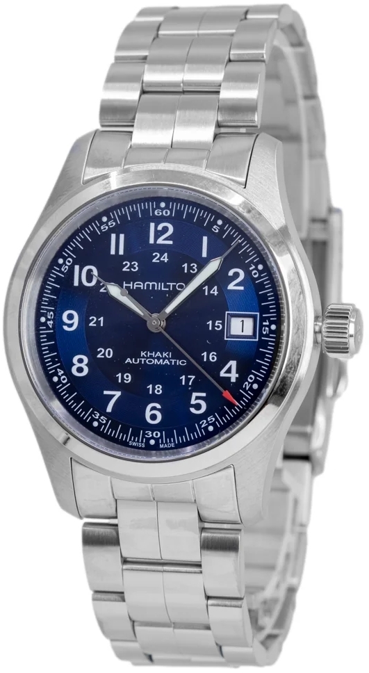 Hamilton Herreklokke H70455140 Khaki Field Blå/Stål Ø38 mm