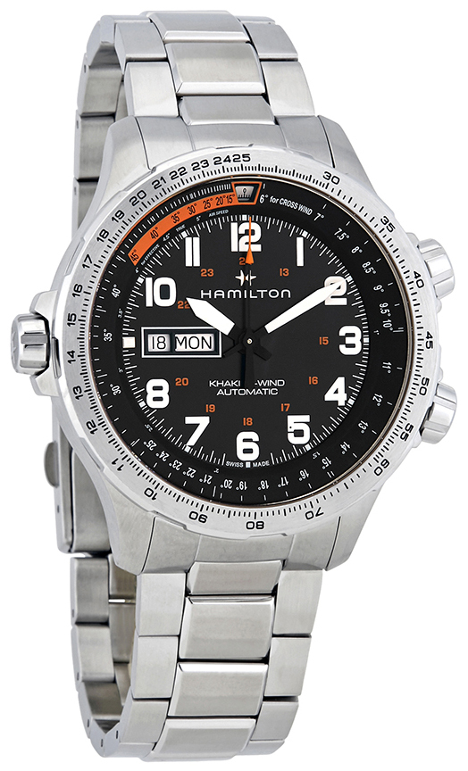 Hamilton Herreklokke H77755133 Sort/Stål Ø45 mm