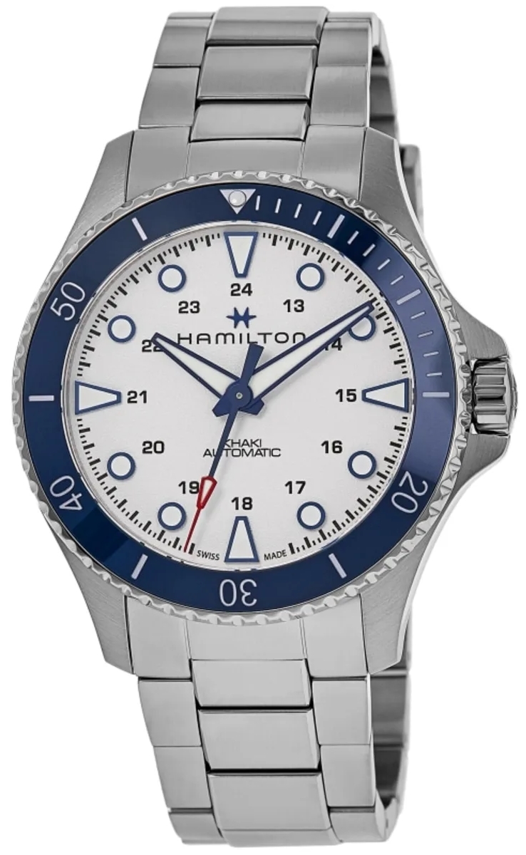 Hamilton Herreklokke H82505150 Khaki Navy Scuba Sølvfarget/Stål