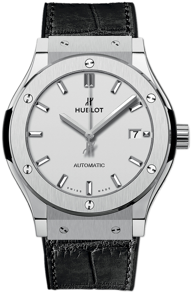 Hublot Classic Fusion Herreklokke 511.NX.2611.LR Sølvfarget/Gummi