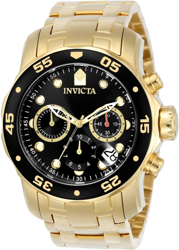 Invicta Pro Diver Herreklokke 0072 Sort/Stål Ø48 mm - Invicta