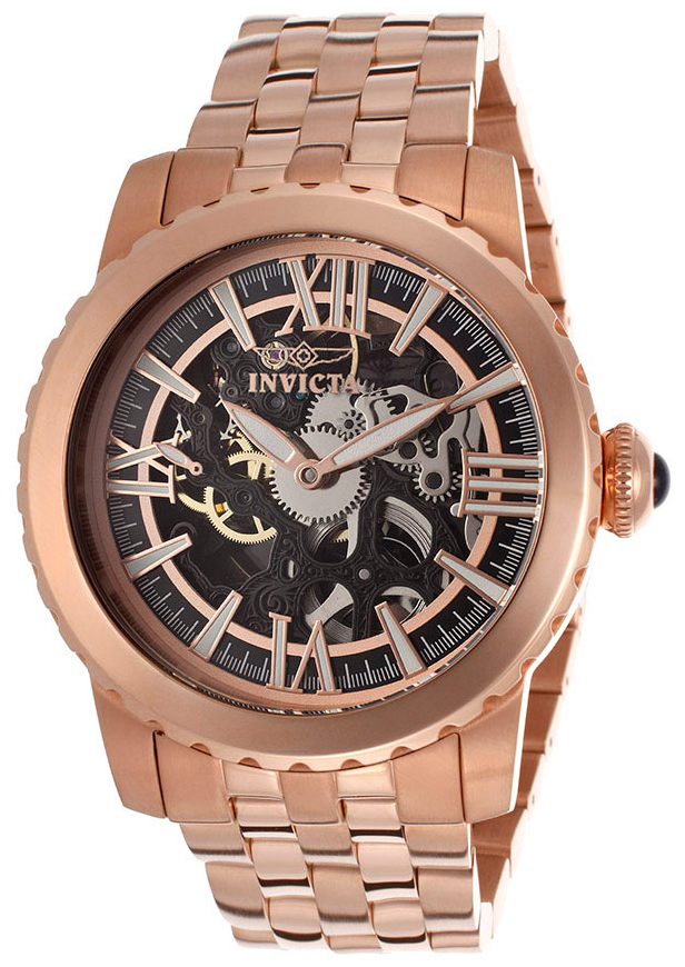 Invicta Specialty Herreklokke 14553 Skjelettkuttet/Rose-gulltonet - Invicta