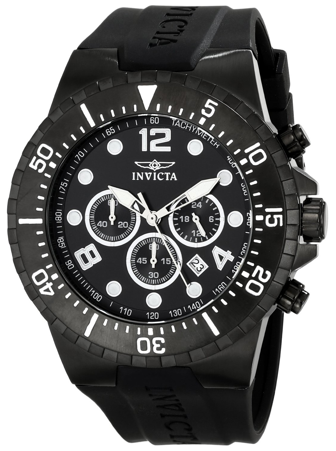 Invicta Specialty Herreklokke 16751 Sort/Gummi Ø52 mm - Invicta