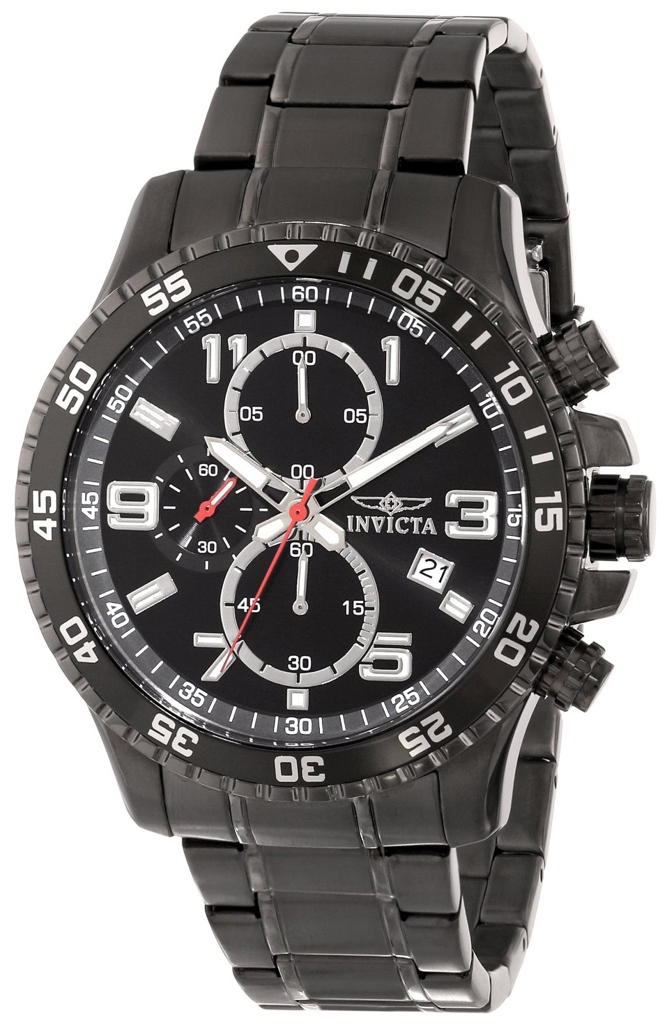 Invicta Specialty Herreklokke 16933 Sort/Stål Ø45 mm - Invicta