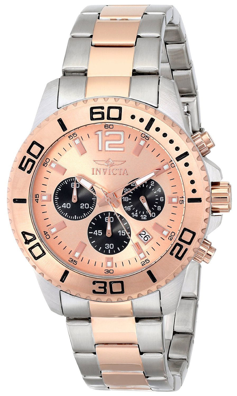 Invicta Pro Diver Herreklokke 17400 Rosegullfarget/Rose-gulltonet - Invicta