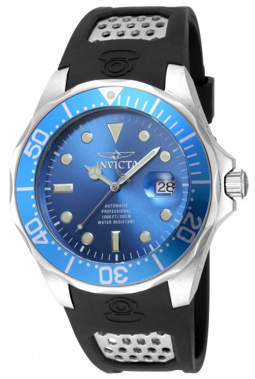 Invicta Pro Diver Herreklokke 17575 Blå/Stål Ø47 mm - Invicta