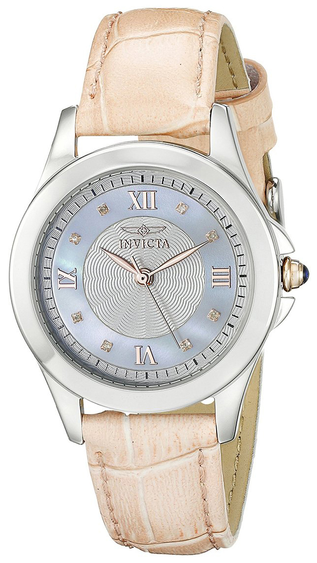 Invicta Angel Dameklokke 19655 Flerfarget/Lær Ø33 mm - Invicta