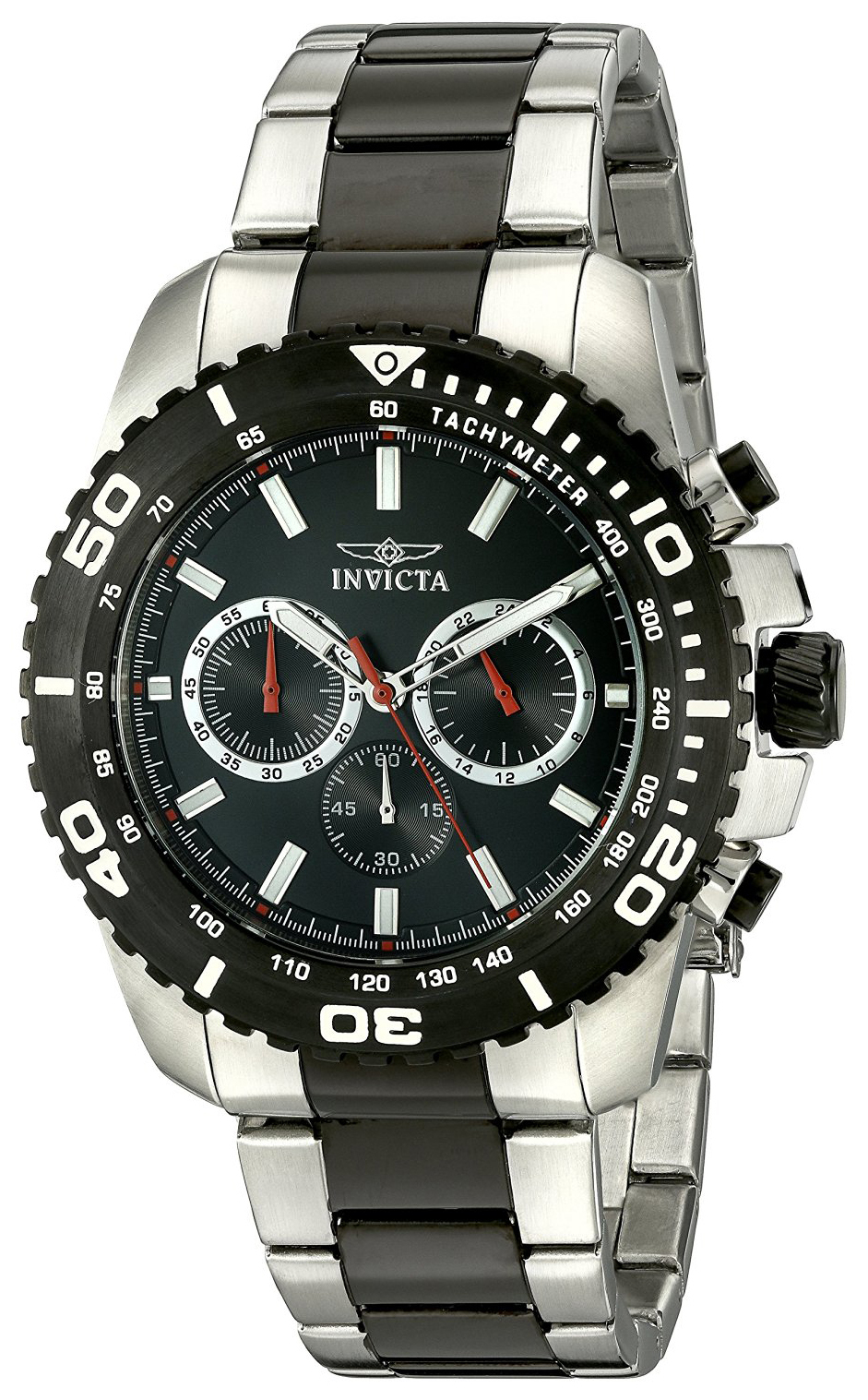 Invicta Pro Diver Herreklokke 19844 Sort/Stål Ø47 mm - Invicta