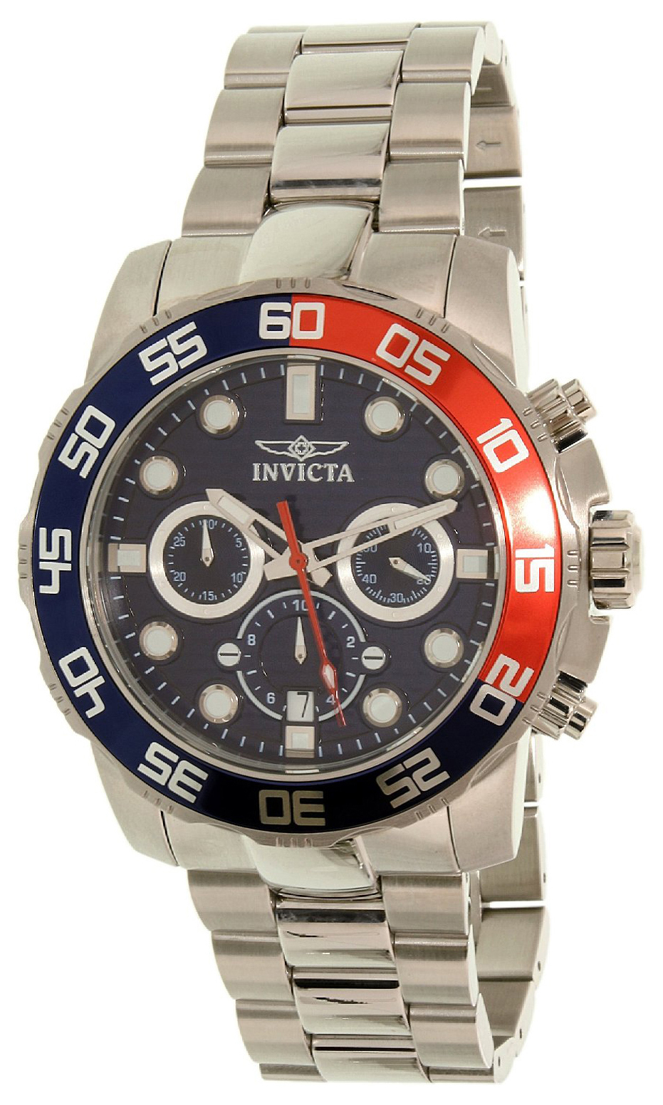 Invicta Pro Diver Herreklokke 22225 Blå/Stål Ø50 mm - Invicta