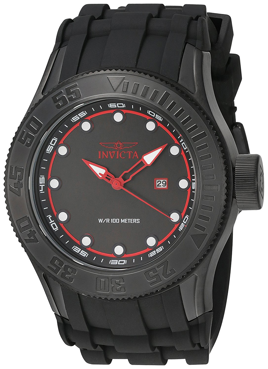 Invicta Pro Diver Herreklokke 22248 Sort/Gummi Ø50 mm - Invicta