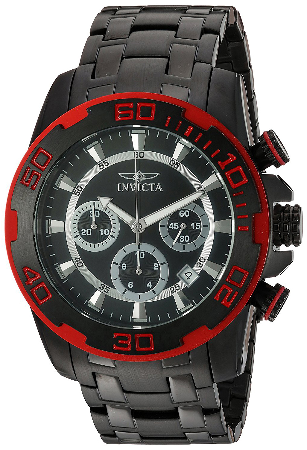 Invicta Pro Diver Herreklokke 22323 Sort/Stål Ø50 mm - Invicta