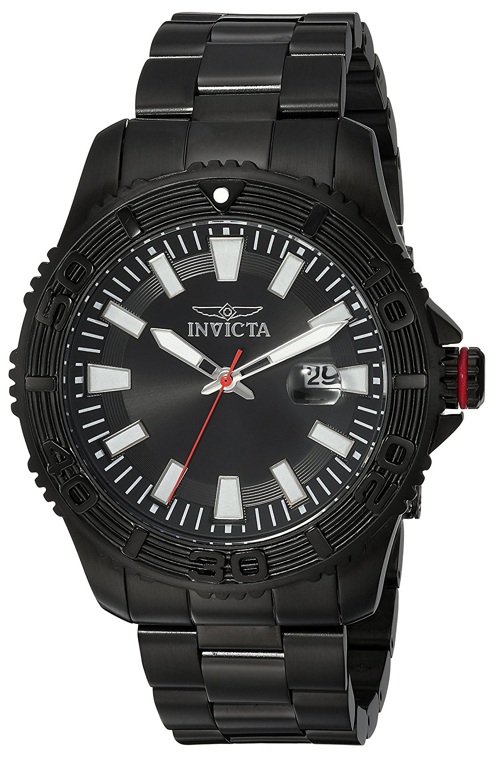 Invicta Pro Diver Herreklokke 22411 Sort/Stål Ø45 mm - Invicta