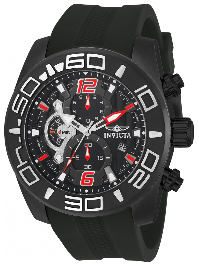 Invicta Pro Diver Herreklokke 22811 Sort/Gummi Ø50 mm - Invicta