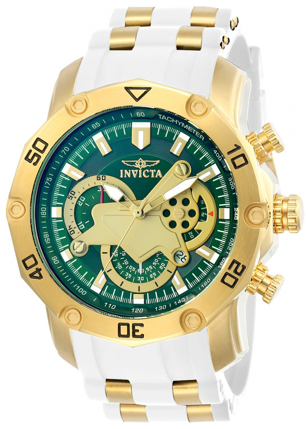 Invicta Pro Diver Herreklokke 23422 Grønn/Gulltonet stål Ø55 mm - Invicta