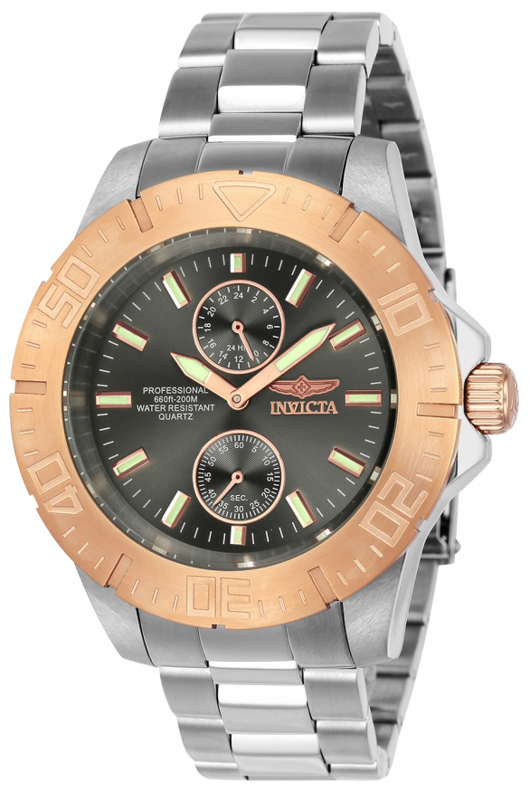 Invicta Pro Diver Herreklokke 23641 Sort/Stål Ø44 mm - Invicta