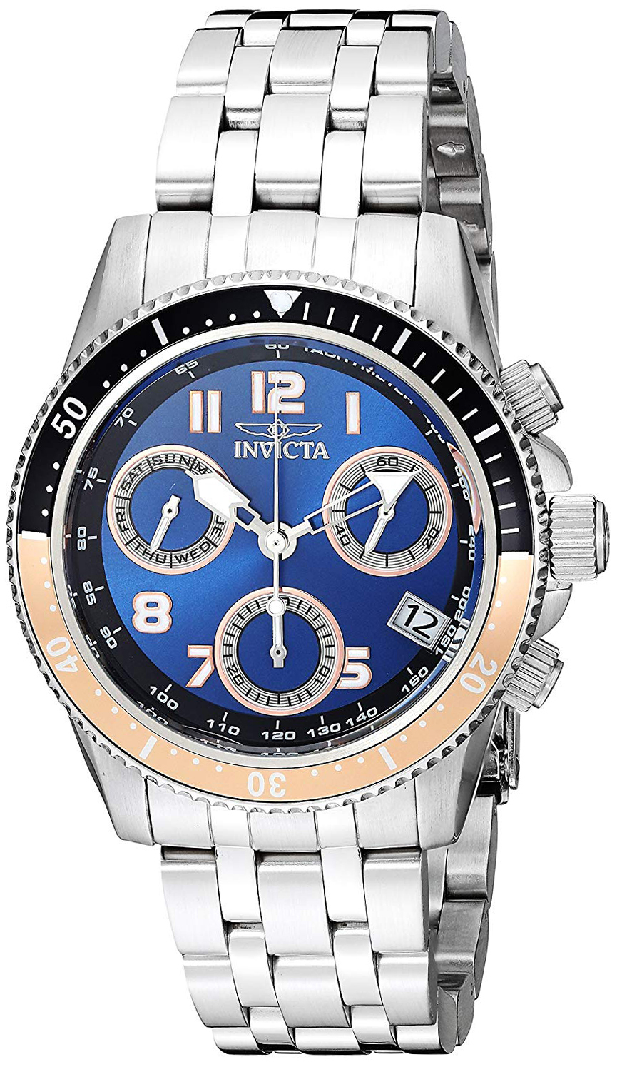 Invicta Pro Diver Dameklokke 24639 Blå/Stål Ø40 mm - Invicta