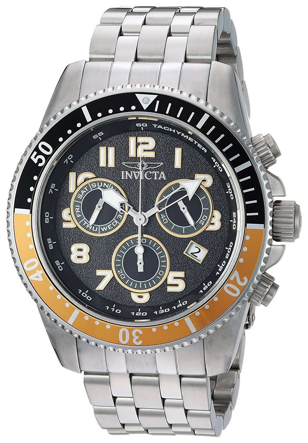 Invicta Pro Diver Herreklokke 24648 Sort/Stål Ø50 mm - Invicta