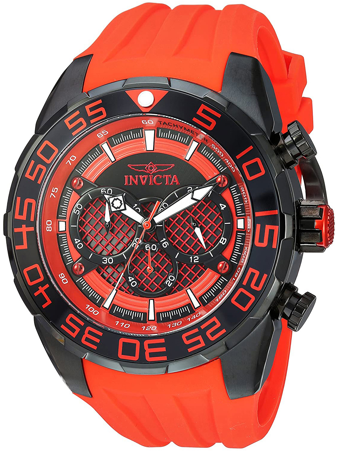 Invicta Herreklokke 26310 Flerfarget/Gummi Ø50 mm