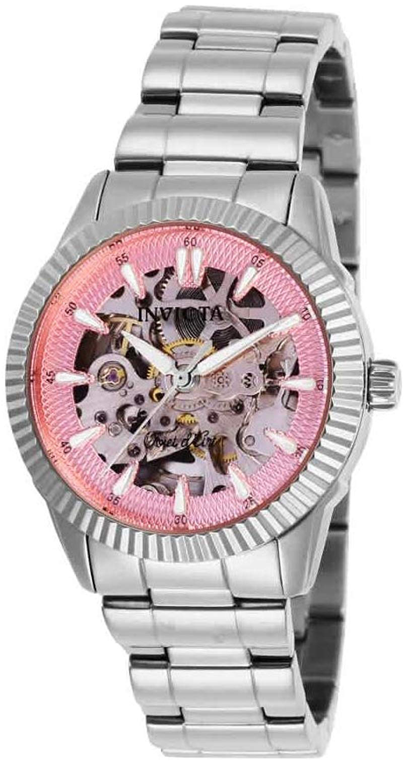 Invicta 99999 Dameklokke 26360 Rosa/Stål Ø34 mm - Invicta