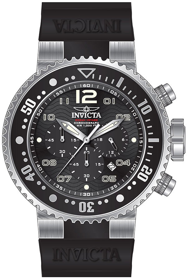 Invicta Pro Diver Herreklokke 26732 Sort/Gummi Ø52 mm - Invicta