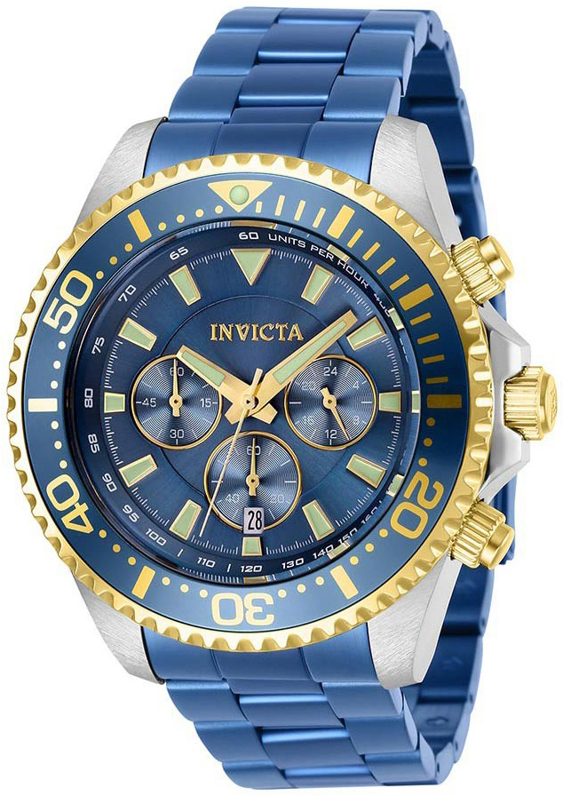 Invicta Pro Diver Herreklokke 27481 Blå/Stål Ø47 mm - Invicta