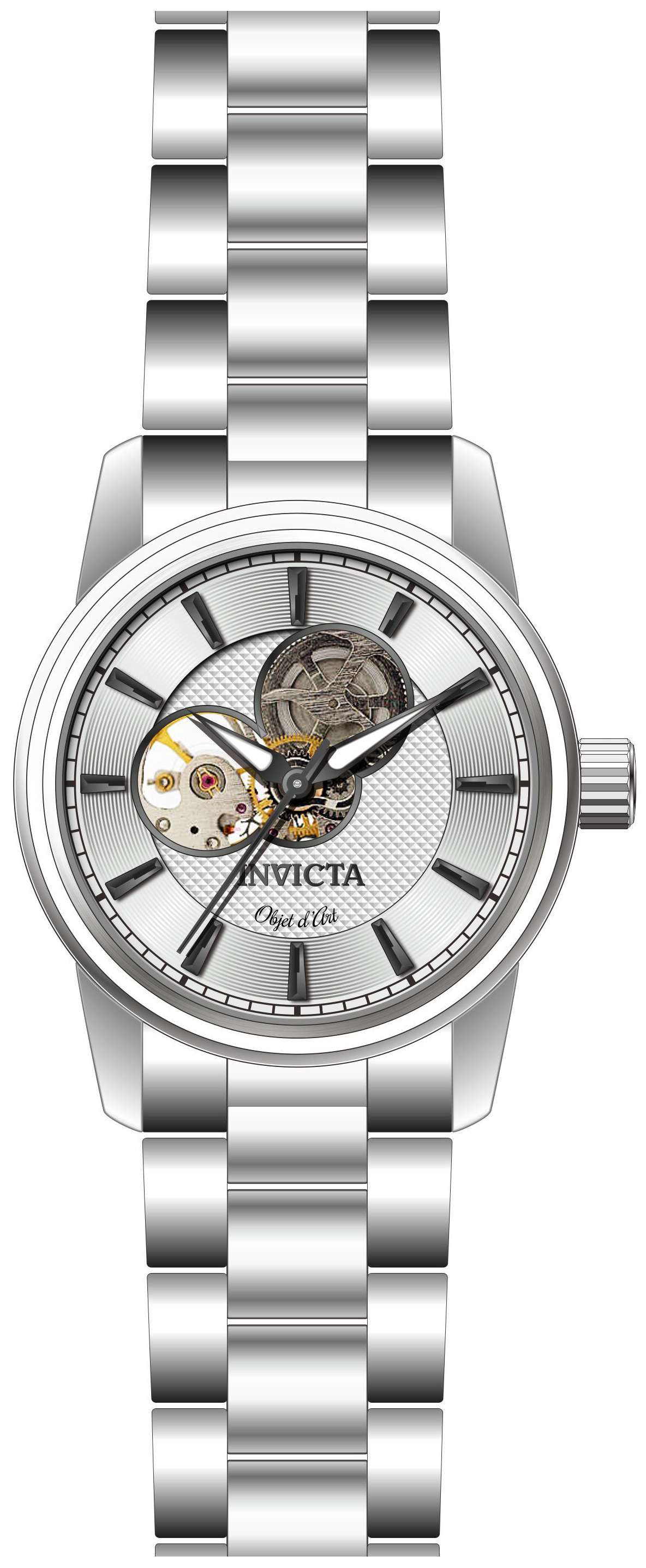 Invicta 99999 Herreklokke 27560 Sølvfarget/Stål Ø44 mm - Invicta