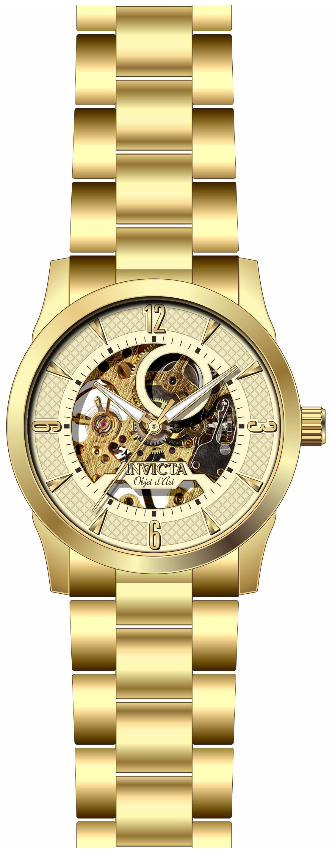 Invicta 99999 Herreklokke 27583 Gulltonet/Gulltonet stål Ø42 mm - Invicta