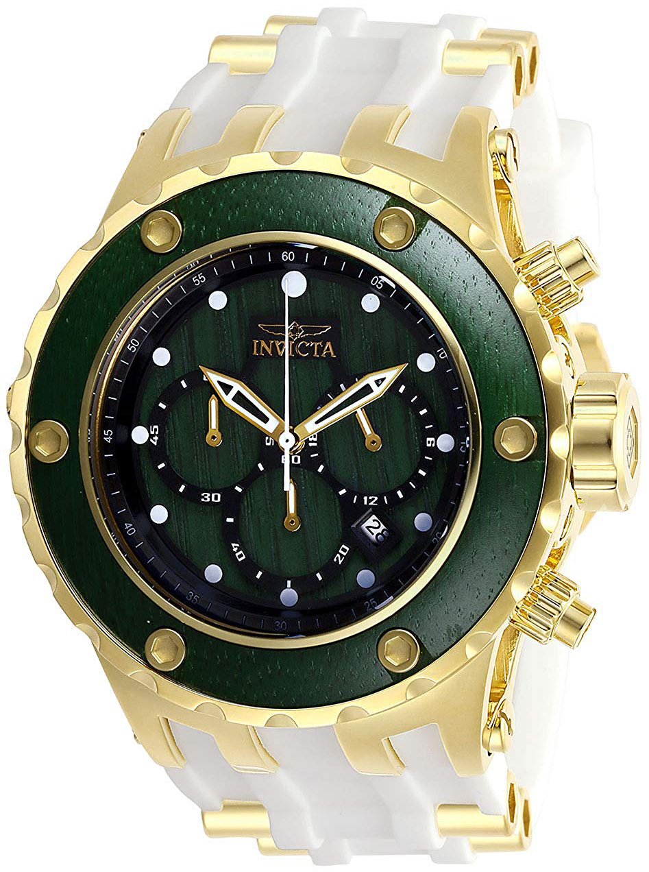 Invicta Specialty Herreklokke 27913 Grønn/Gulltonet stål Ø52 mm - Invicta