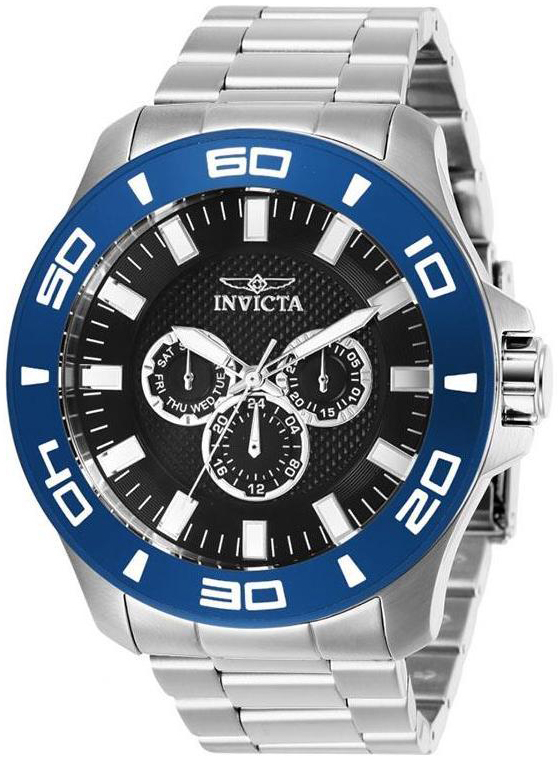 Invicta Pro Diver Herreklokke 28224 Sort/Stål Ø50 mm - Invicta