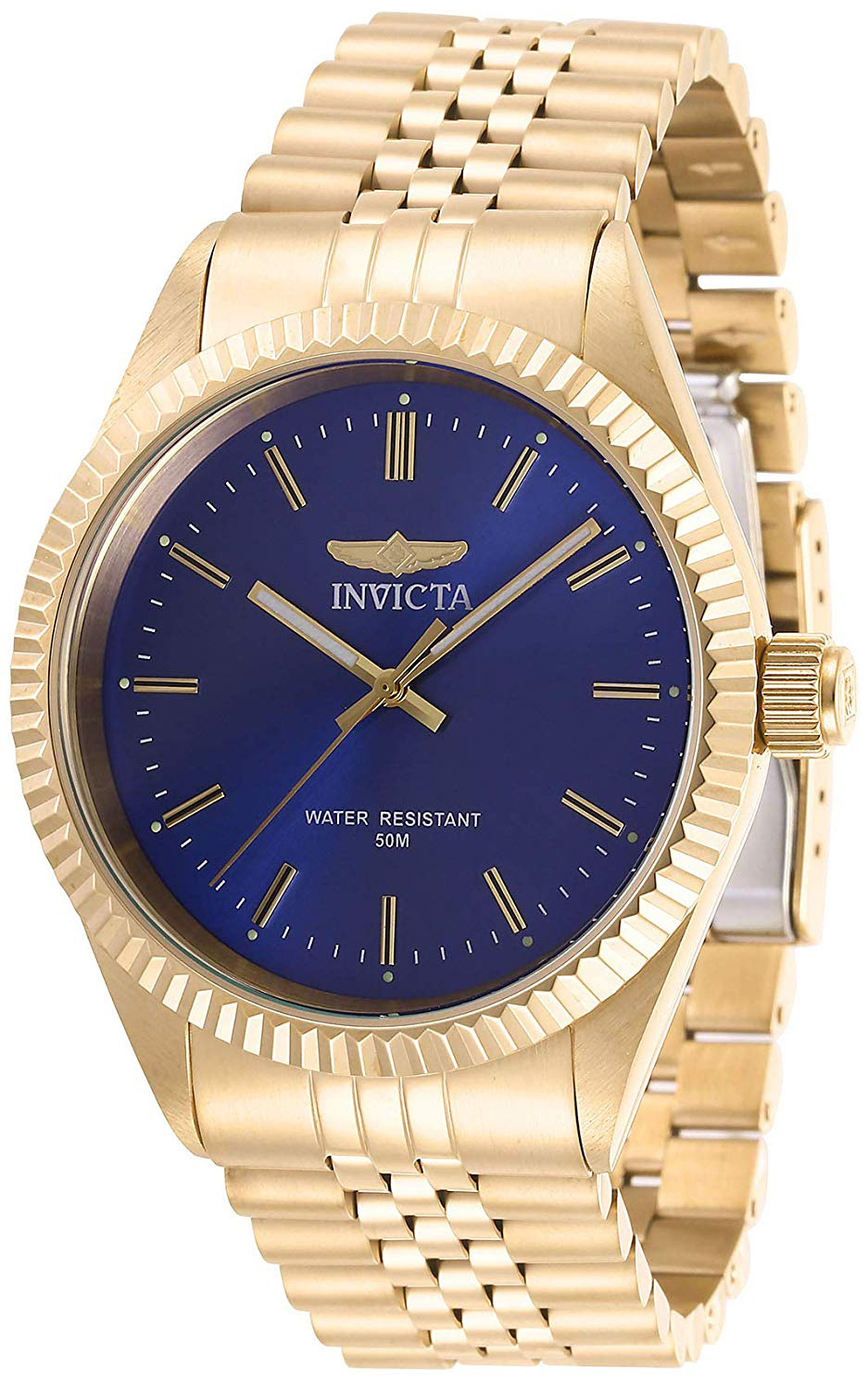 Invicta Specialty Herreklokke 29386 Blå/Gulltonet stål Ø43 mm - Invicta