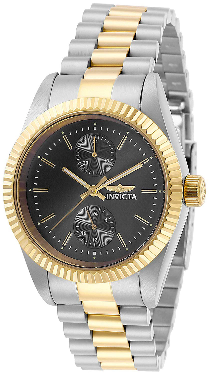 Invicta Specialty Dameklokke 29439 Grå/Gulltonet stål Ø36 mm - Invicta