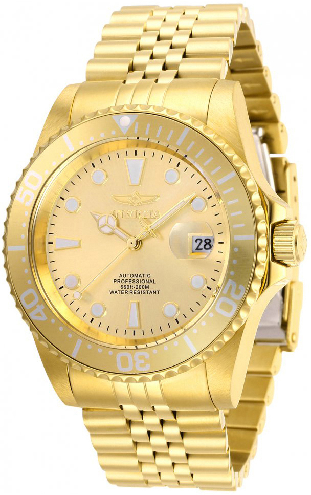 Invicta Herreklokke 30096 Pro Diver Gull/Gulltonet stål Ø42 mm