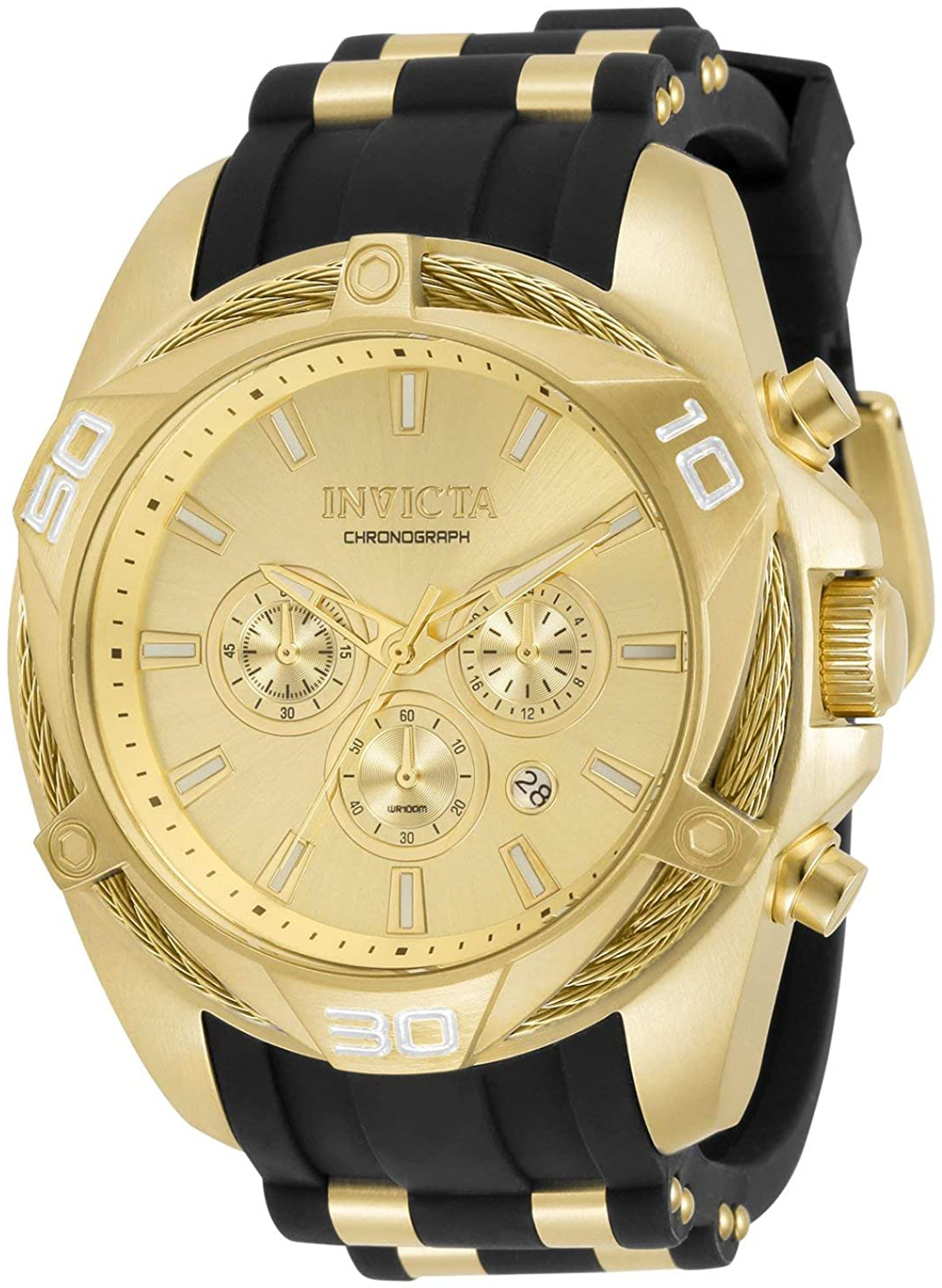 Invicta Herreklokke 34142 Bolt Gull/Gulltonet stål Ø50 mm