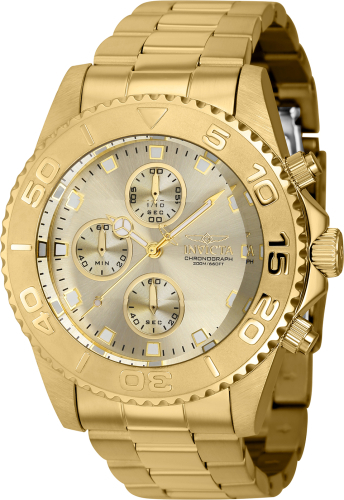 Invicta Herreklokke 43410 Pro Diver Gull/Gulltonet stål Ø43.5 mm
