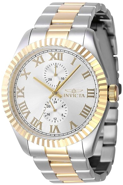 Invicta Herreklokke 47426 Specialty Sølvfarget/Gulltonet stål Ø43