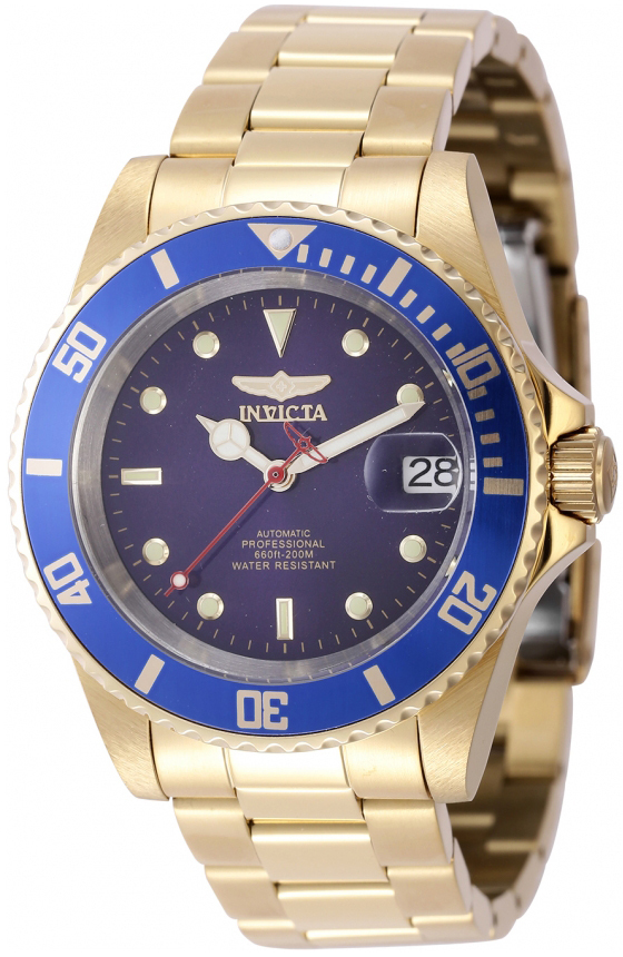 Invicta Herreklokke 47644 Ocean Voyage Blå/Gulltonet stål Ø40 mm