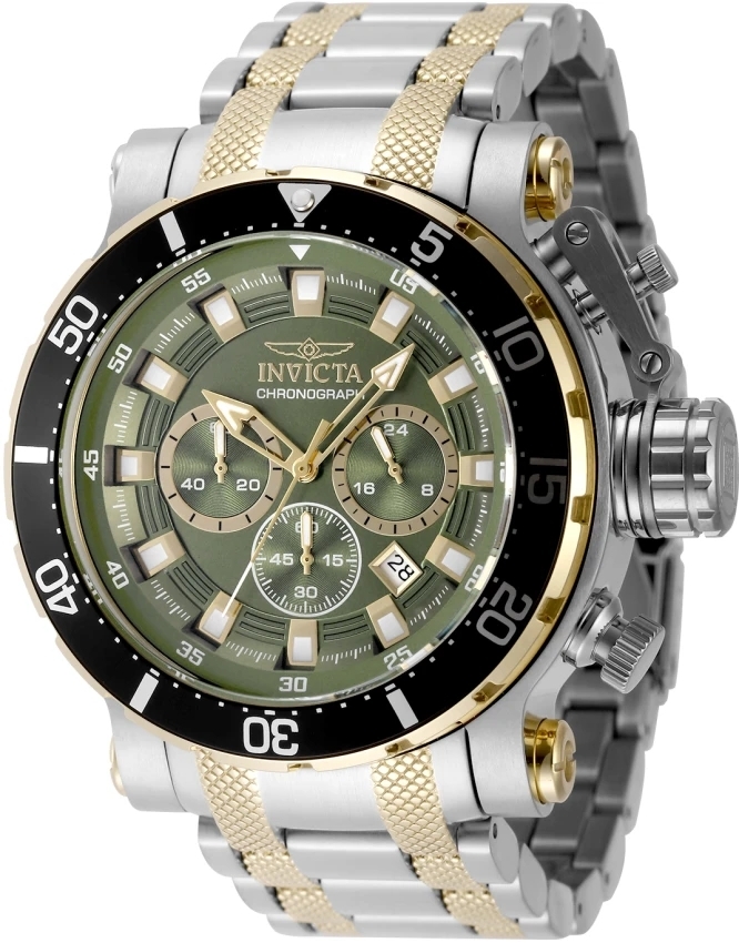 Invicta Herreklokke 49225 Coalition Forces Grønn/Gulltonet stål