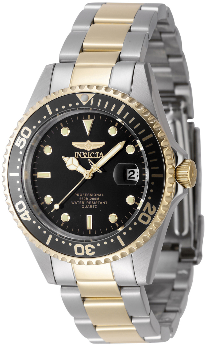 Invicta Herreklokke 8934OB Pro Diver Sort/Gulltonet stål Ø37.5 mm
