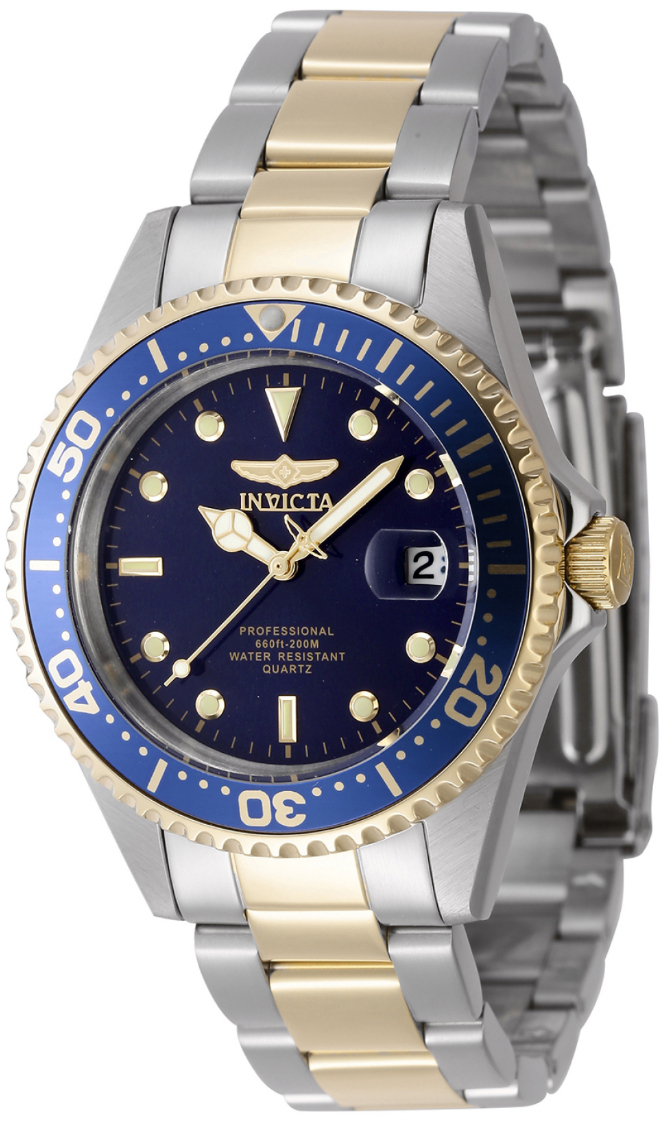 Invicta Herreklokke 8935OB Pro Diver Blå/Gulltonet stål Ø37.5 mm