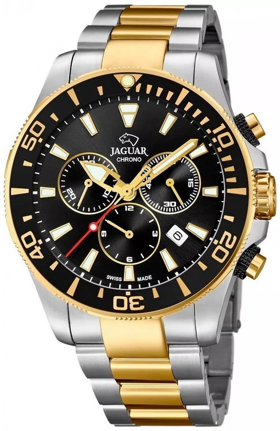 Jaguar Herreklokke J862/2 Classic Sort/Stål Ø43.5 mm