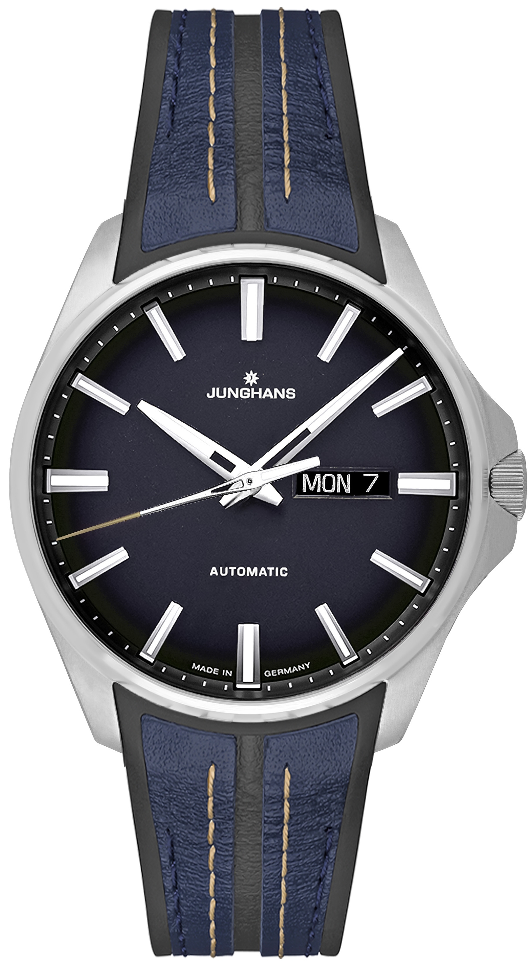 Junghans Herreklokke 27/4211.00 Meister S Automatic Blå/Lær Ø44.2