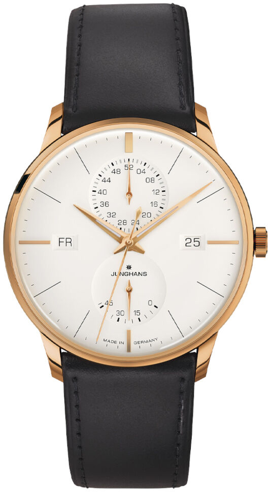 Junghans Herreklokke 27/7066.02 Meister Hvit/Lær Ø40.4 mm