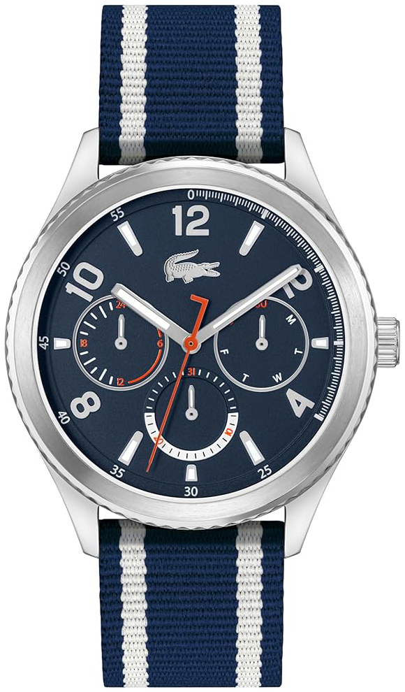 Lacoste Herreklokke 2011290 Deuce Blå/Tekstil Ø44 mm