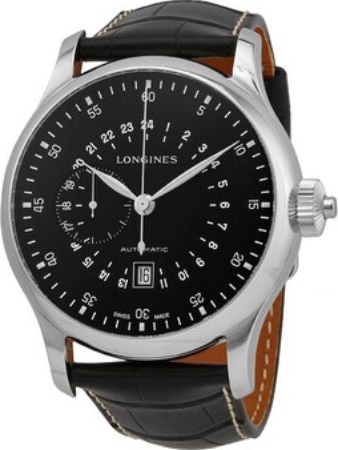 Longines Heritage Herreklokke L2.797.4.53.0 Sort/Lær Ø47.5 mm - Longines