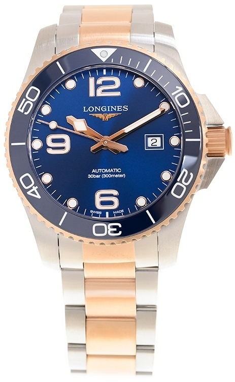 Longines Herreklokke L3.782.3.98.7 HydroConquest Blå/Stål Ø43 mm